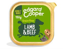 Edgard and Cooper Lamb & Beef Carrot Beetroot & Apple Tray for Dogs 150g