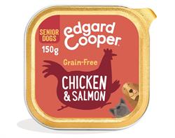 Edgard and Cooper Chicken & Salmon Broccoli Cranberry & Pea Tray for Dogs 150g