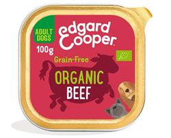 Edgard and Cooper Organic Beef with Coconut & Chia Seeds Tray for Dogs 100g