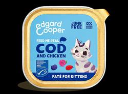 Edgard and Cooper Edgard & Cooper Cat Wet Food - Kitten Pate - Cod & Chicken 85g