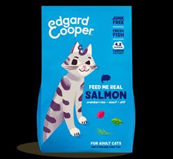 Edgard and Cooper Cat Dry Food - Adult Cat Kibble - Salmon 750g