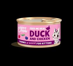 Edgard and Cooper Cat Wet Food - Kitten Chunks - Duck & Chicken 85g