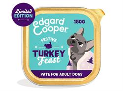 Edgard and Cooper Dog Adult Pate Cup Festive Turkey 150g