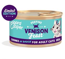 Edgard and Cooper Cat Chunks Venison Festive 85g