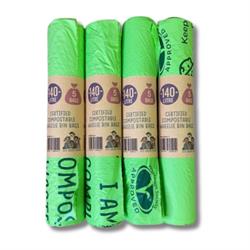 Eco Green Living 140L Compostable Waste Bags | 1 Roll of 5 Bags | Eco Green Living