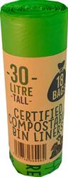 Eco Green Living Eco Green Living Certified Compostable 30L Bin Bags