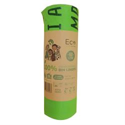 Eco Green Living Eco Green Living Certified Compostable 60L Large Bin Bags