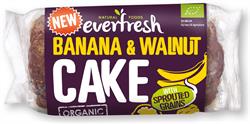 Everfresh Natural Foods Organic Sprouted Banana & Walnut Cake 350g