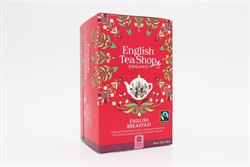 English Tea Shop Org. English Breakfast Tea - 20 Tea Bag Sachets