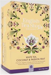 English Tea Shop White Tea Coconut & Passion Fruit Tea - 20 Tea Bag Sachets