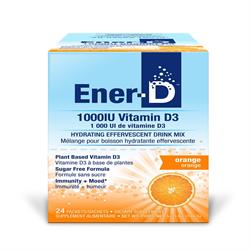 Ener C Vitamin D3 1000IU Sugar Free Drink Mix Orange