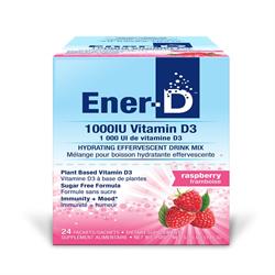 Ener C Vitamin D3 1000IU Sugar Free Drink Mix Raspberry