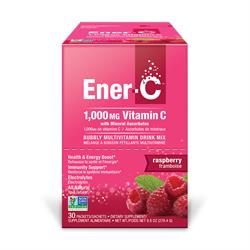 Ener C Multivitamin Drink Mix 1000mg Vitamin C Raspberry flavour