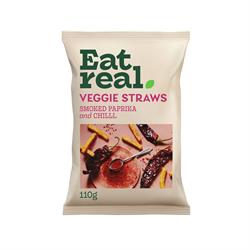 Eat Real Eat Real Veggie Straws Smoked Paprika & Chilli 110g