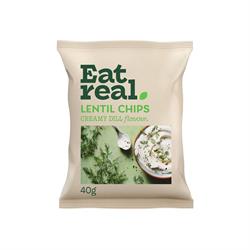 Eat Real Eat Real Lentil Chips Creamy Dill 40g