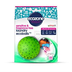 Ecozone Ecozone Ecoballs 250 Washes - Fragrance Free