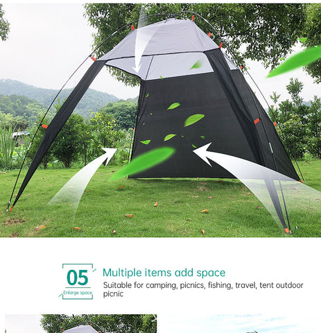 Pop Up Beach Tent Sun Shade Shelter Anti-UV Shelter Fully Automatic Folding Camping Tent