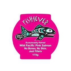 Fish4Ever Wild Pacific filleted Pink Salmon 170g