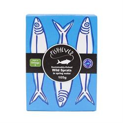 Fish4Ever Sprats in Spring Water 105g