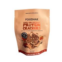 Foodhak Foodhak Sweet Chilli Beetroot Protein Crackers 25g