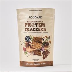 Foodhak Foodhak Rosemary Garlic Protein Crackers 100g