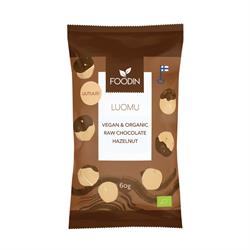 Foodin Organic Raw Chocolate Coated Hazelnuts 60g