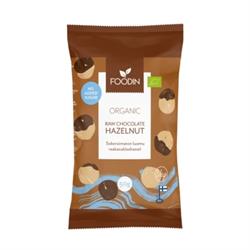 Foodin Organic Raw Chocolate No Added Sugar Hazelnut 50g
