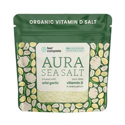 Feel Complete (Aura Sea Salt) Organic Wild Garlic Vitamin D Celtic Salt 80g