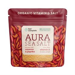 Feel Complete (Aura Sea Salt) Organic Cayenne & Paprika Vitamin D Celtic Salt 80g