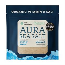 Feel Complete (Aura Sea Salt) Organic Black Pepper Vitamin D Celtic Salt 80g