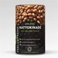 Feel Supreme Organic Nattokinase with Inulin Supplement 60 capsules