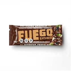 Fuego Go With Your Gut FUEGO Decadent Chocolate Superfood Fibre Bar 50g