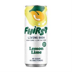FHIRST FHIRST Living Gut Soda Lemon Lime Probiotic + Prebiotic 330ml