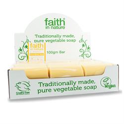 Faith in Nature Grapefruit Soap unwrapped x (Full Box of 18)