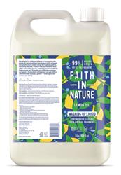 Faith in Nature Lemon Washing Up Liquid 5 Ltr