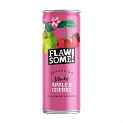 Flawsome! Apple & Sour Cherry Lightly Sparkling Juice Can 250ml