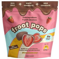 Froot Pops Froot Pops Frozen Strawberries in White & Milk Chocolate 220g