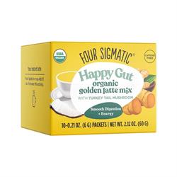 Four Sigma Foods Organic Golden Latte with Shitake & Turmeric 10 Sachets