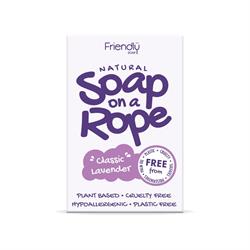 Friendly Soap Lavender - Natural Soap On  A Rope 125g