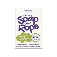 Friendly Soap Lemongrass - Natural Soap On  A Rope 125g