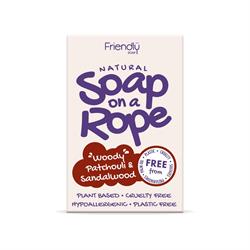 Friendly Soap Patchouli & Sandalwood - Natural Soap On  A Rope 125g