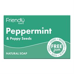 Friendly Soap Peppermint & Poppy Seeds Soap - 95g