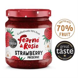Fearne and Rosie Fearne & Rosie Strawberry Jam 70% Fruit 310g