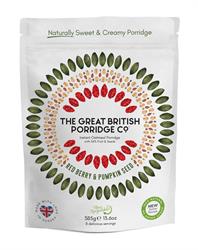 The Great British Porridge Com Red Berry & Pumpkin Seed Porridge 385g