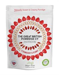 The Great British Porridge Com Strawberry & Peanut Butter Porridge 385g