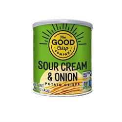 The Good Crisp Co Sour Cream and Onion Crisps 45g