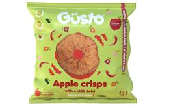 Gusto Snacks Air-Dried Wonky Apple Crisps with a Chilli Twist 20g