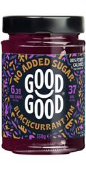 Good Good GOOD GOOD Blackcurrant Jam 330g - No Added Sugar
