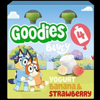 Goodies Goodies Bluey Kids Yoghurt Banana & Strawberry Pouch 4x100g