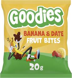 Goodies Goodies Kids Snack Banana & Date Fruit Bites 20g